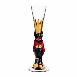 Gunnar Cyrén - Glaskonst - Orrefors - Nobel Snapsglas Röd