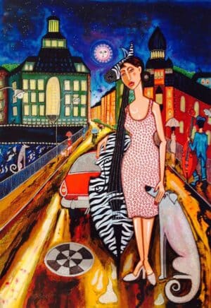 ANGELICA WIIK - LITOGRAFI - STOCKHOLMSNATT