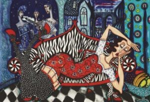 ANGELICA WIIK - LITOGRAFI - ZEBRADIVA
