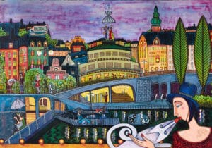 Angelica Wiik - Litografi - Memory Lane