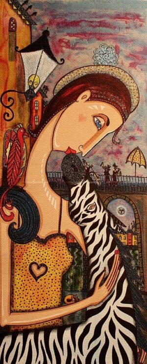 ANGELICA WIIK - LITOGRAFI - ZEBRAPUSS