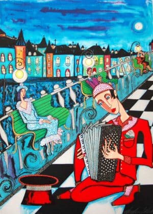 ANGELICA WIIK - LITOGRAFI - PONT NEUF