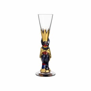 Gunnar Cyrén - Glaskonst - Orrefors - Nobel Djävul Snapsglas Guld
