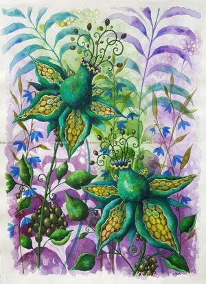 Josefina Wendel Carlsson - Akvarell - Trollberries