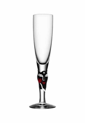 Ulrica Hydman Vallien - Open Minds champagneglas svart