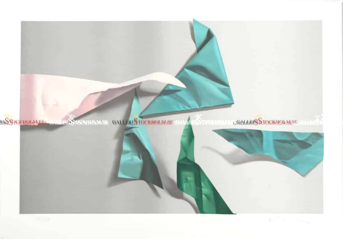 Yrjö Edelmann – Litografi – Pink & Green – Slutsåld
