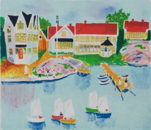 Anders hultman - Litografi - Regatta