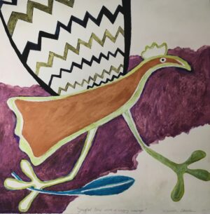 Jeanette Karsten - Terracotta Bird Running