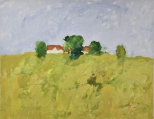 Anders Palmér - Grönska köp konst på galleri stockholm oljemålning.
