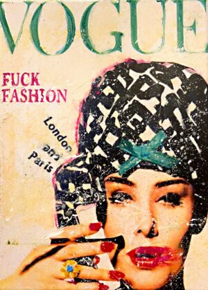 Maria Larkman – Fuck Fashion köpa konst oljemålning.
