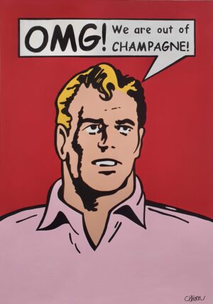 Petter Thoen champagne köpa konst online.