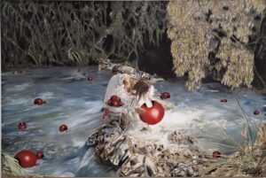 Caroline af Ugglas - Oasis köpa konst oljemålning på Galleri Stockholm.