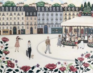 Zumreta Pozder - Paris - Akrylmålning - Slutsåld