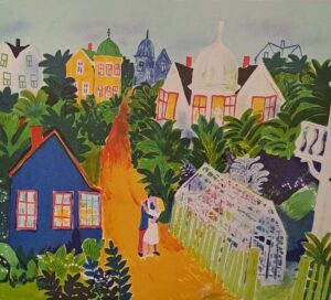 anders hultman - vid grinden - litografi