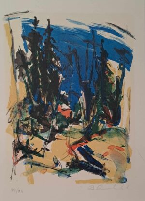 Bjørn Aurebekk - Skogen - litografi