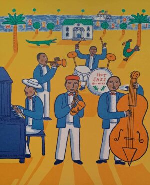 Jonas Fredén - hot jazz quintet - Litografi