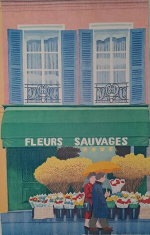 Ulf Greder - Fleurs Sauvages - Litografi