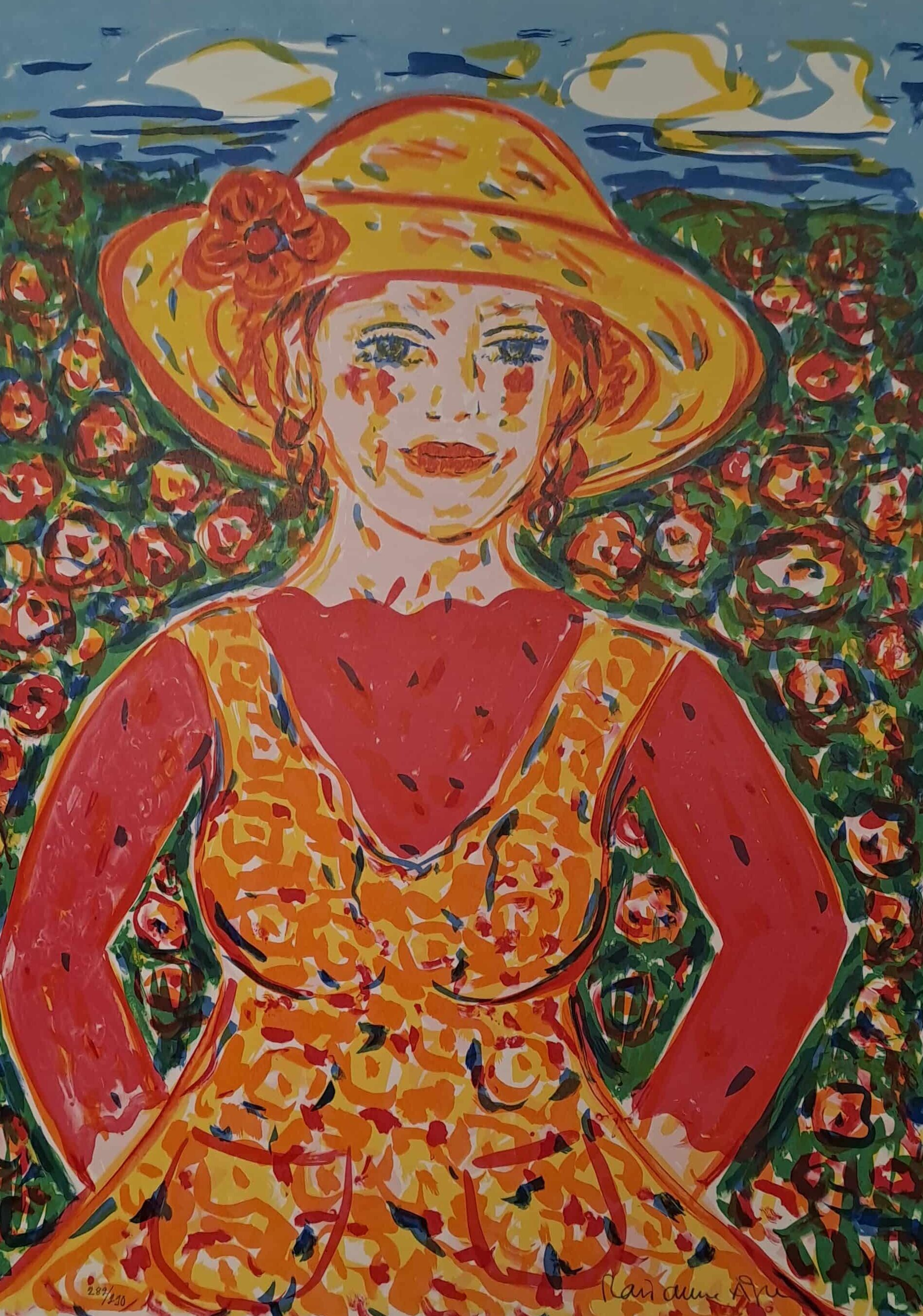 Marianne Ågren – Sommaräng – Litografi