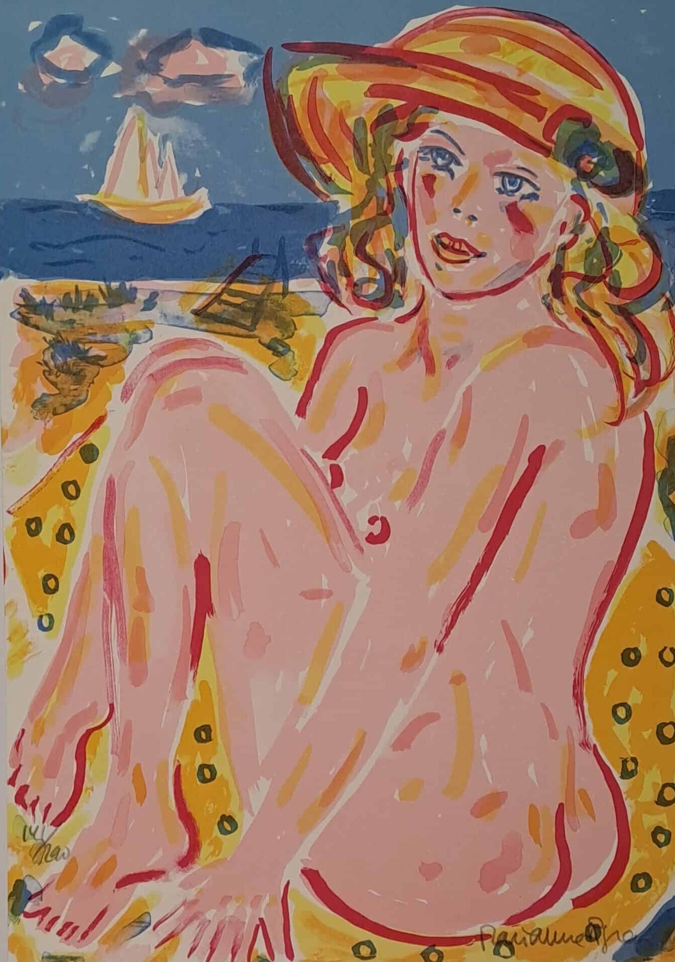 Marianne Ågren – Soldag – Litografi