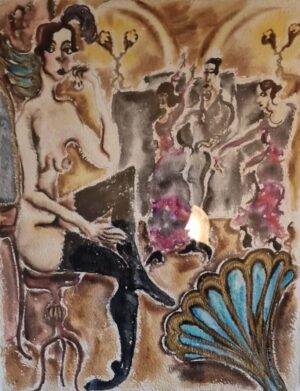 Angelica Wiik - Cabaret - Orginalmålning - Slutsåld