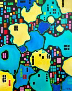 Köpa konst - Josefina Wendel Carlsson - Come With me to Camden Town! - Mixed Media