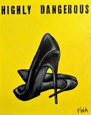 Köpa konst - Josefina Wendel Carlsson - Highly Dangerous - Mixed Media