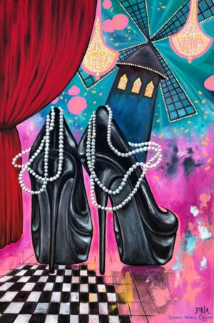 Köpa konst - Josefina Wendel Carlsson - Hit the Dance Floor! - Mixed Media