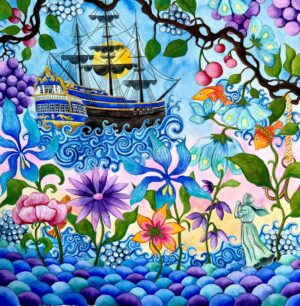 Köpa konst - Josefina Wendel Carlsson - Sail away with me - Akvarell