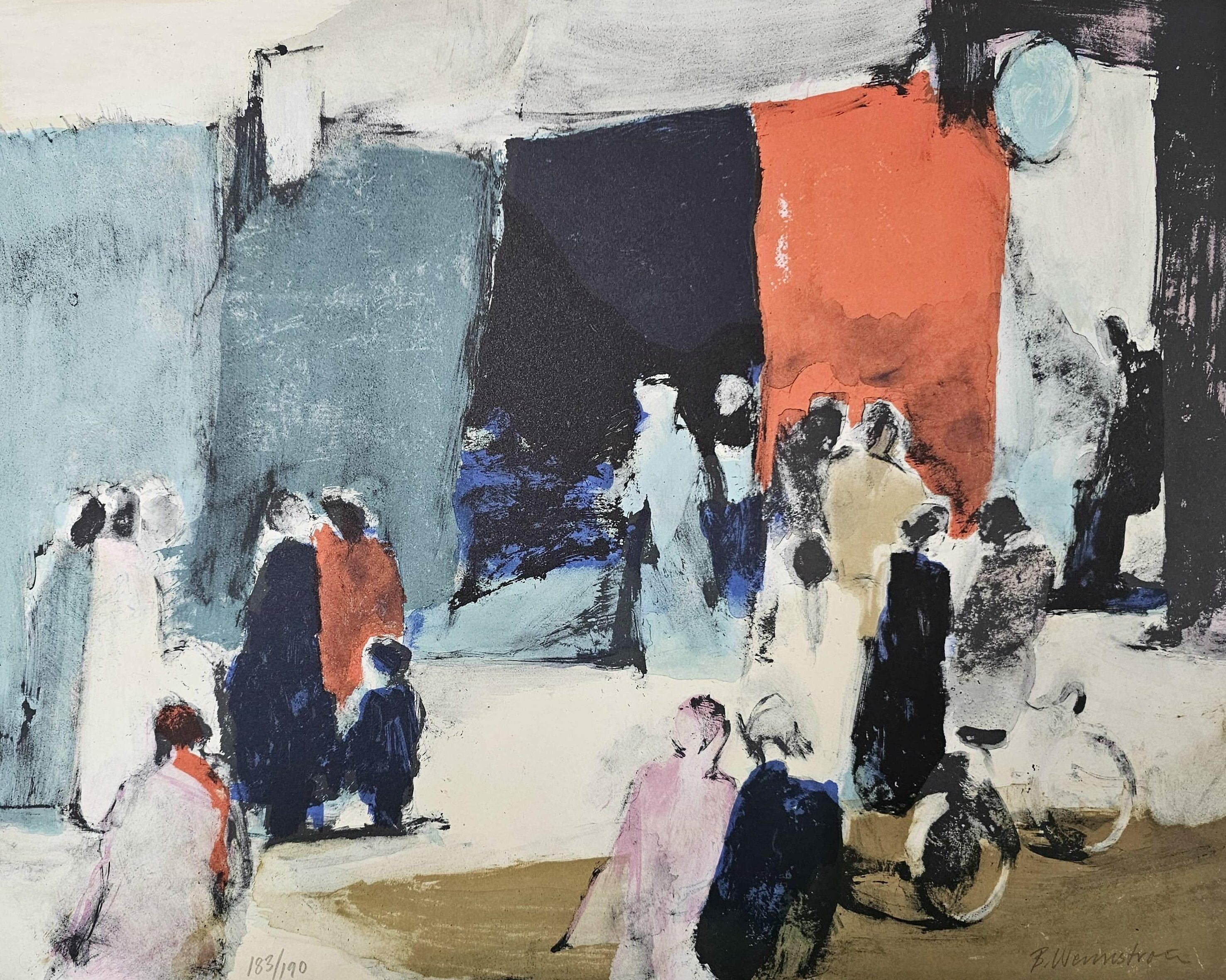 Berndt Wennström – Folk Liv – Litografi