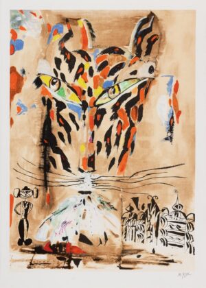 Madeleine Pyk - Brun Tiger - Litografi