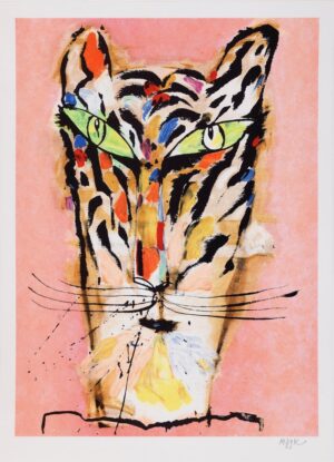 Madeleine Pyk - Rosa Tiger - Litografi