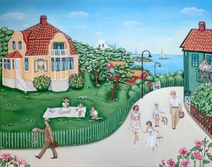 Zumreta Pozder - En sommardag - Akrylmålning