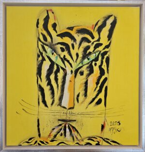 Madeleine Pyk - Tiger - Oljemålning