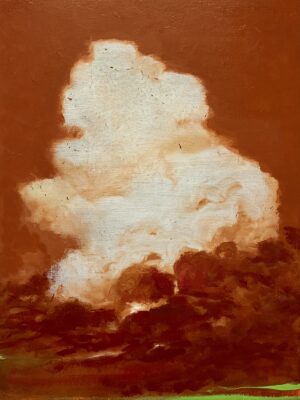 Joakim Allgulander - The red cloud. 2024. - Oljemålning