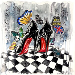 Josefina Wendel Carlsson - Punk´s not dead! - Akvarell