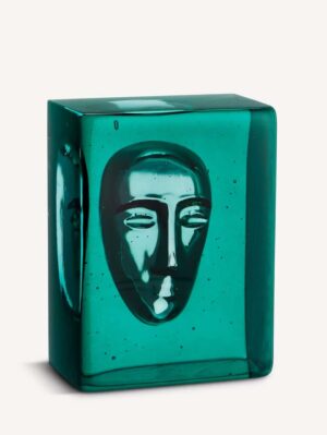 Bertil Vallien - Azur Man petrol blue - Glaskonst