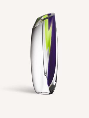 Göran Wärff - Saraband Vas purple/green - Glaskonst