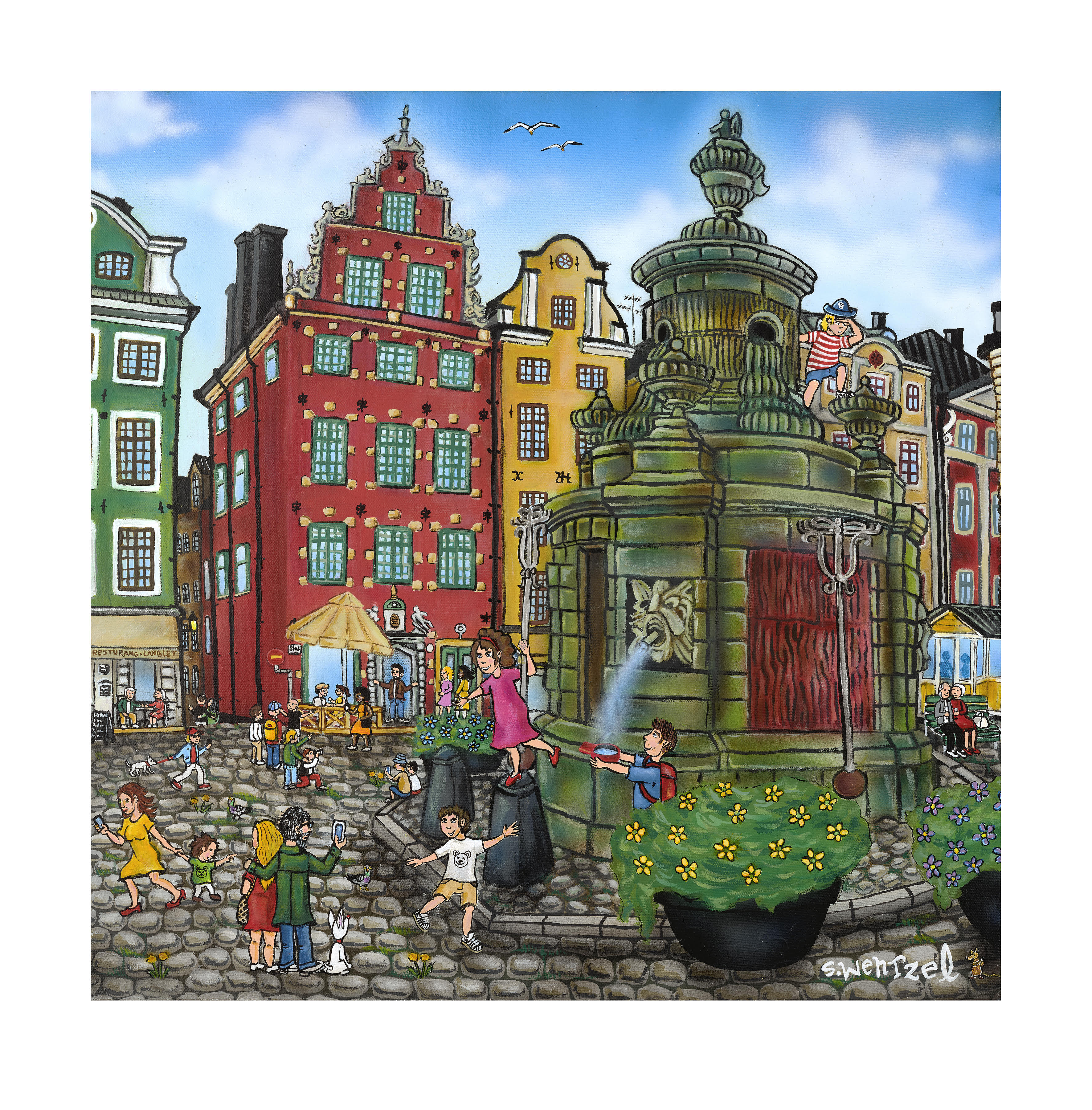 Stefan Wentzel – Stortorget – Grafiskt Blad