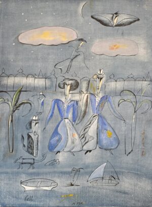 Madeleine Pyk - Natt - Oljemålning