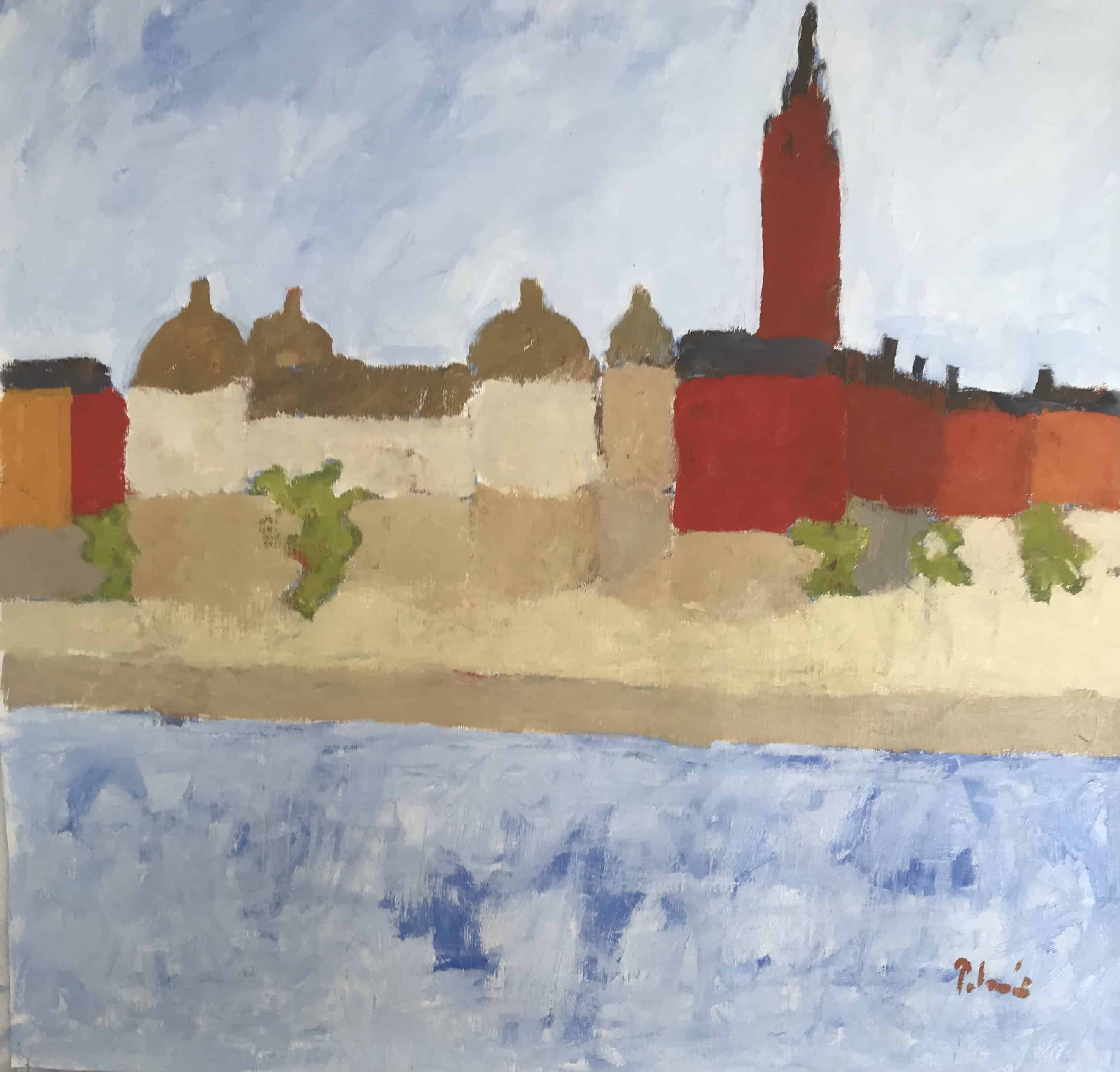 Anders Palmér – Riddarholmen – Oljemålning