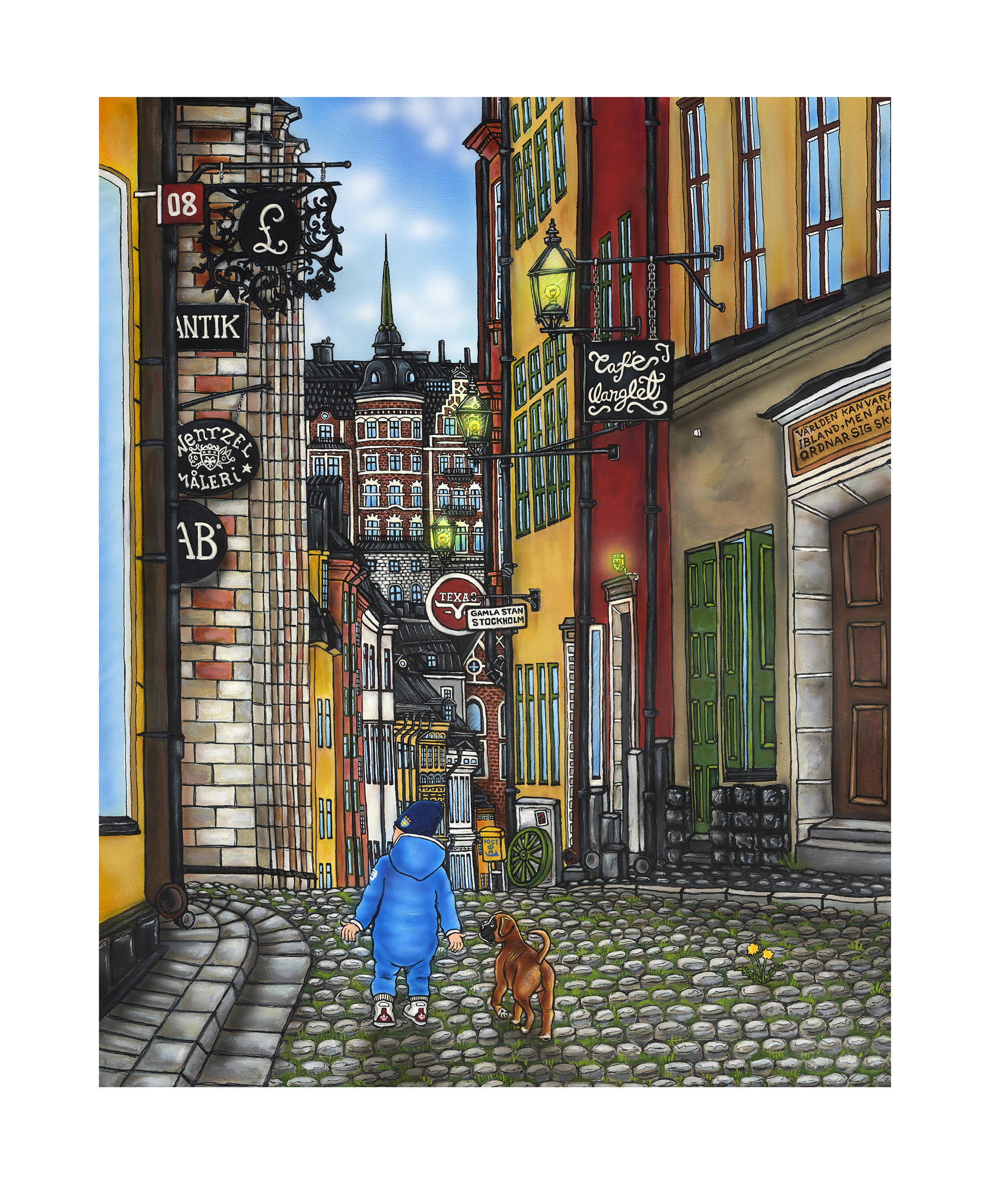 Stefan Wentzel – Världen kan vara stor ibland. (Gamla stan) – Grafiskt Blad