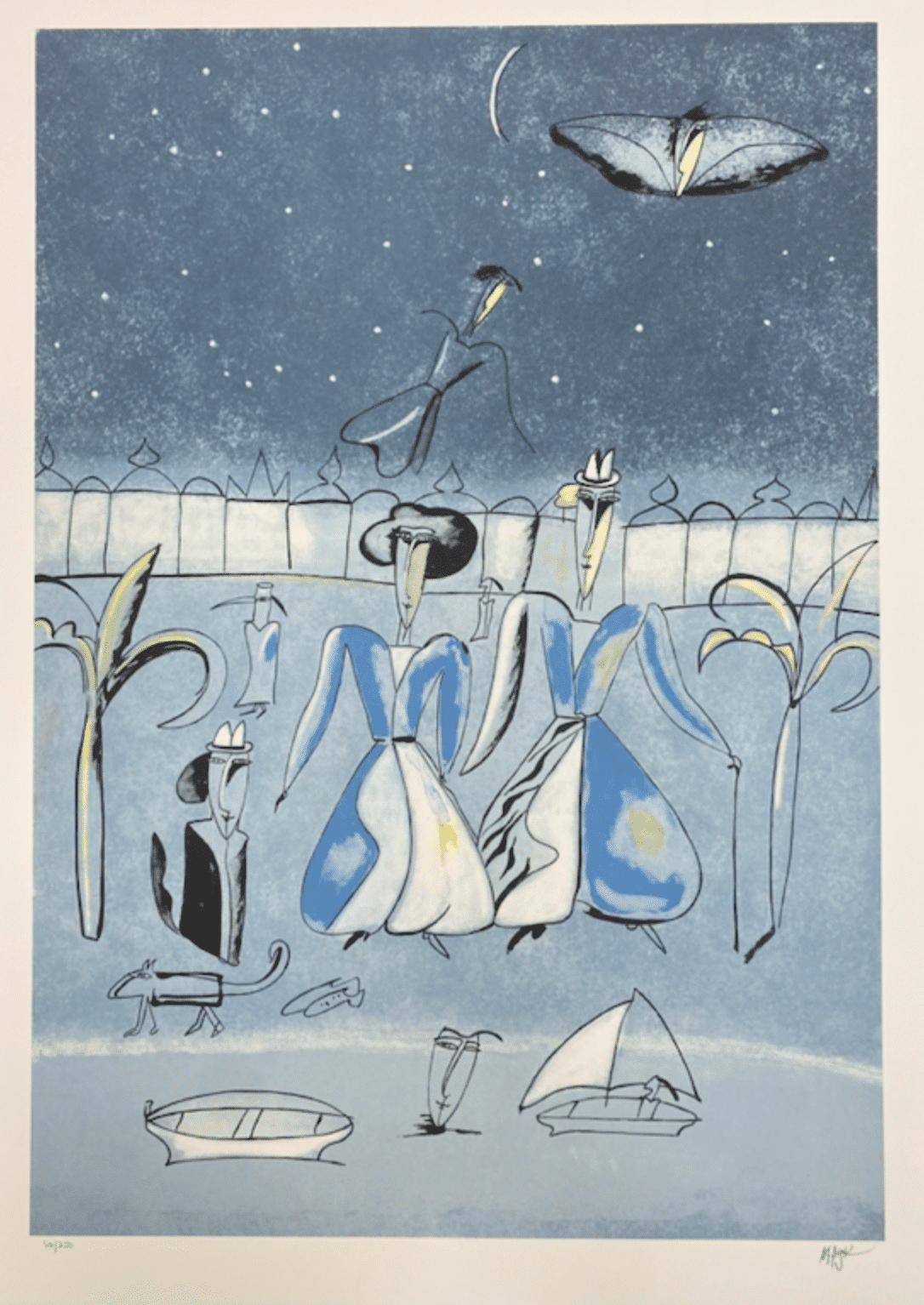 Madeleine Pyk – Nocturne – Litografi