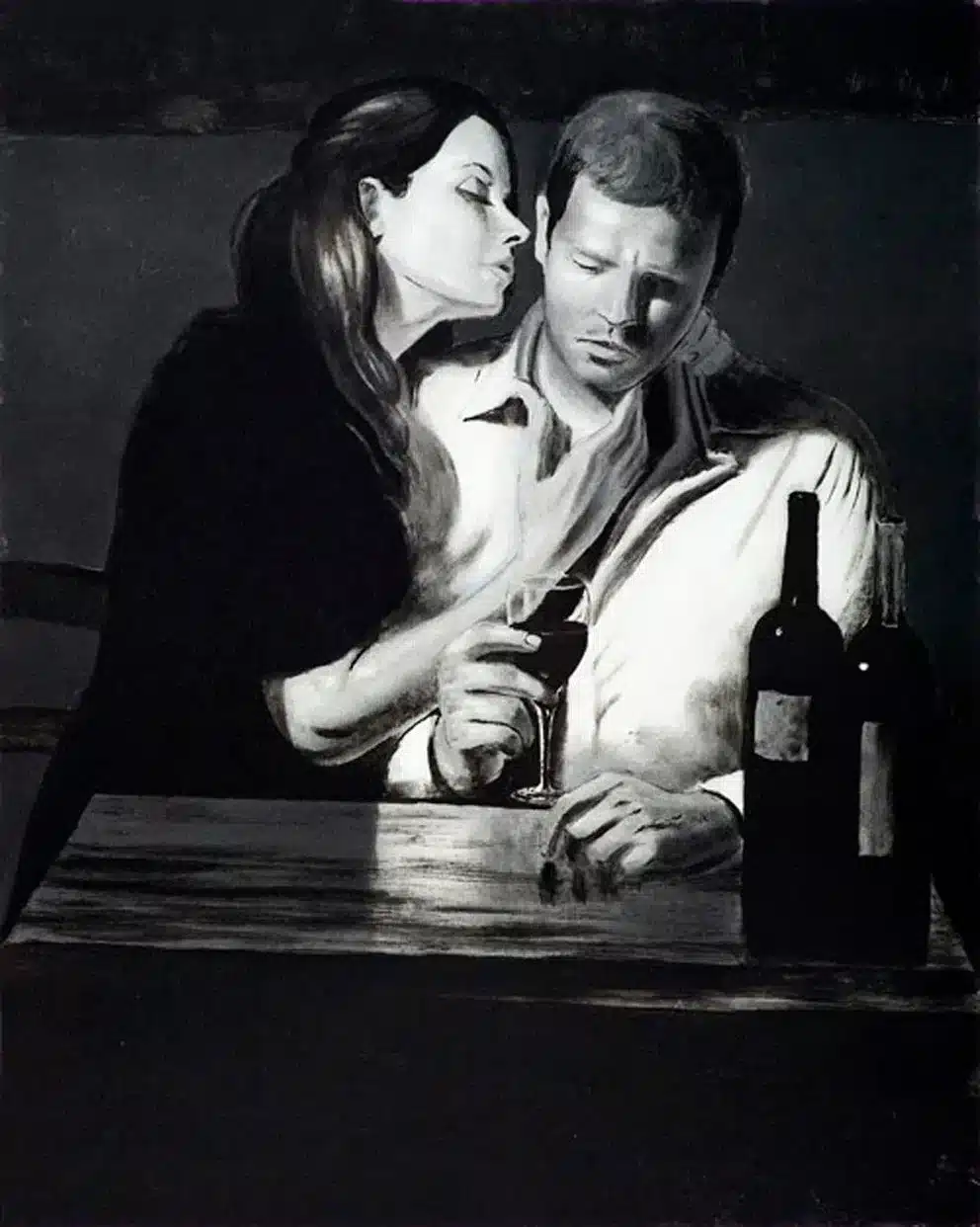 Alexander Klingspor – Drink up baby, stay all night – Litografi