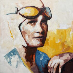 Catrine Näsmark - Amelia Earhart - Mixed Media