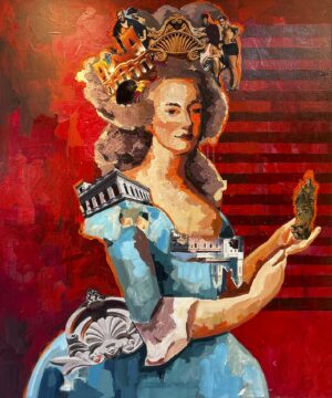 Catrine Näsmark - Drottning Röd - Mixed Media